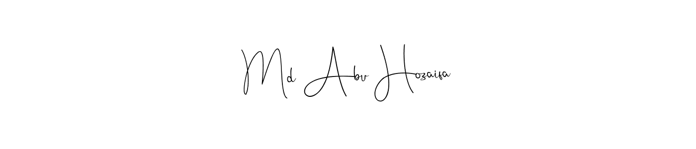 Make a beautiful signature design for name Md Abu Hozaifa. Use this online signature maker to create a handwritten signature for free. Md Abu Hozaifa signature style 4 images and pictures png