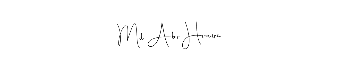 Make a short Md Abu Huraira signature style. Manage your documents anywhere anytime using Andilay-7BmLP. Create and add eSignatures, submit forms, share and send files easily. Md Abu Huraira signature style 4 images and pictures png