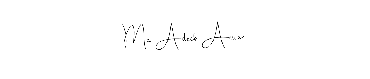 How to Draw Md Adeeb Anwar signature style? Andilay-7BmLP is a latest design signature styles for name Md Adeeb Anwar. Md Adeeb Anwar signature style 4 images and pictures png