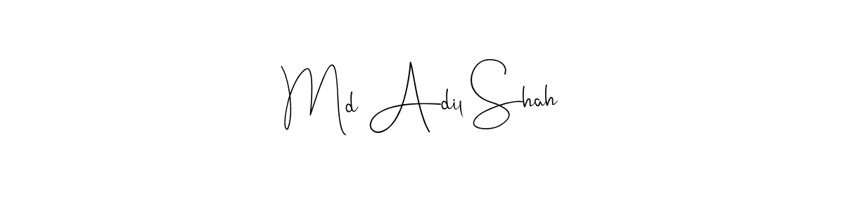 if you are searching for the best signature style for your name Md Adil Shah. so please give up your signature search. here we have designed multiple signature styles  using Andilay-7BmLP. Md Adil Shah signature style 4 images and pictures png