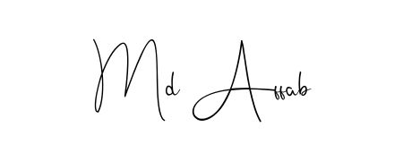 Use a signature maker to create a handwritten signature online. With this signature software, you can design (Andilay-7BmLP) your own signature for name Md Affab. Md Affab signature style 4 images and pictures png