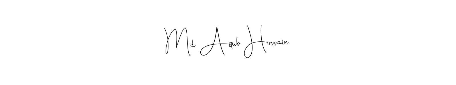 It looks lik you need a new signature style for name Md Aftab Hussain. Design unique handwritten (Andilay-7BmLP) signature with our free signature maker in just a few clicks. Md Aftab Hussain signature style 4 images and pictures png