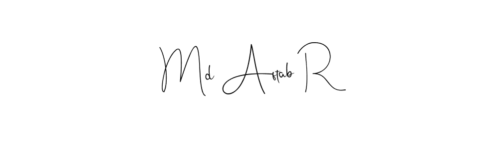 Make a beautiful signature design for name Md Aftab R. Use this online signature maker to create a handwritten signature for free. Md Aftab R signature style 4 images and pictures png