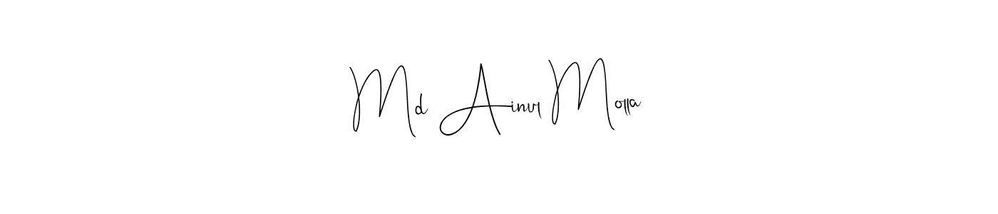 See photos of Md Ainul Molla official signature by Spectra . Check more albums & portfolios. Read reviews & check more about Andilay-7BmLP font. Md Ainul Molla signature style 4 images and pictures png