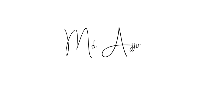 Similarly Andilay-7BmLP is the best handwritten signature design. Signature creator online .You can use it as an online autograph creator for name Md Ajju. Md Ajju signature style 4 images and pictures png