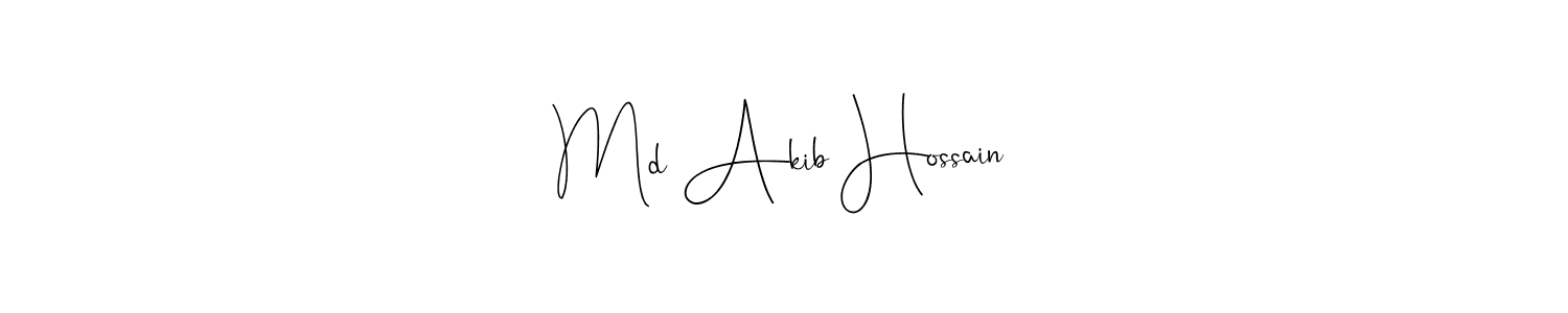 if you are searching for the best signature style for your name Md Akib Hossain. so please give up your signature search. here we have designed multiple signature styles  using Andilay-7BmLP. Md Akib Hossain signature style 4 images and pictures png