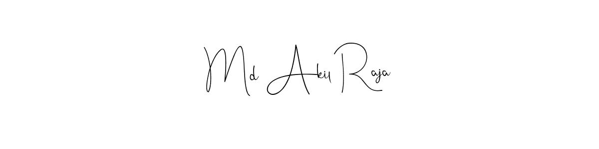 Design your own signature with our free online signature maker. With this signature software, you can create a handwritten (Andilay-7BmLP) signature for name Md Akil Raja. Md Akil Raja signature style 4 images and pictures png