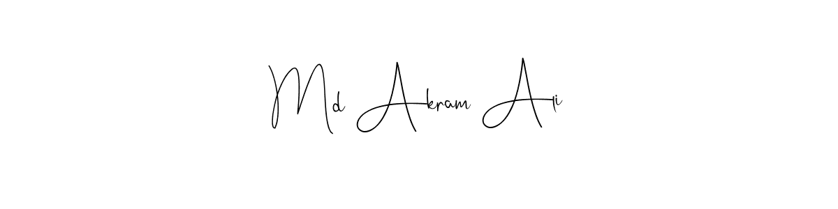 Make a beautiful signature design for name Md Akram Ali. Use this online signature maker to create a handwritten signature for free. Md Akram Ali signature style 4 images and pictures png