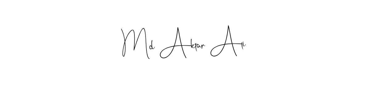 Andilay-7BmLP is a professional signature style that is perfect for those who want to add a touch of class to their signature. It is also a great choice for those who want to make their signature more unique. Get Md Aktar Ali name to fancy signature for free. Md Aktar Ali signature style 4 images and pictures png