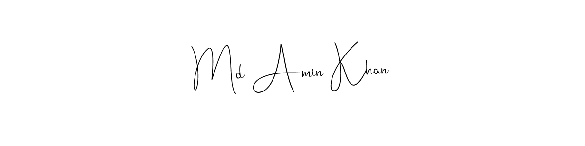 Use a signature maker to create a handwritten signature online. With this signature software, you can design (Andilay-7BmLP) your own signature for name Md Amin Khan. Md Amin Khan signature style 4 images and pictures png