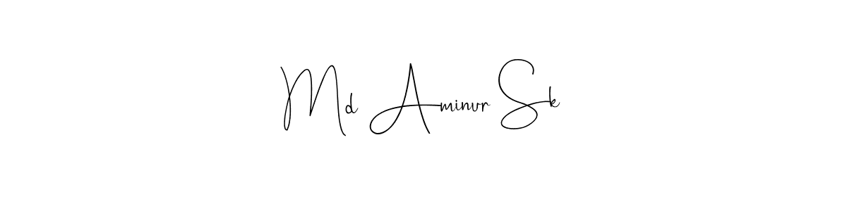 Create a beautiful signature design for name Md Aminur Sk. With this signature (Andilay-7BmLP) fonts, you can make a handwritten signature for free. Md Aminur Sk signature style 4 images and pictures png