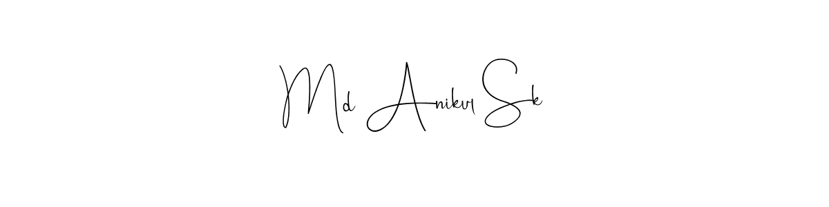 Make a beautiful signature design for name Md Anikul Sk. Use this online signature maker to create a handwritten signature for free. Md Anikul Sk signature style 4 images and pictures png