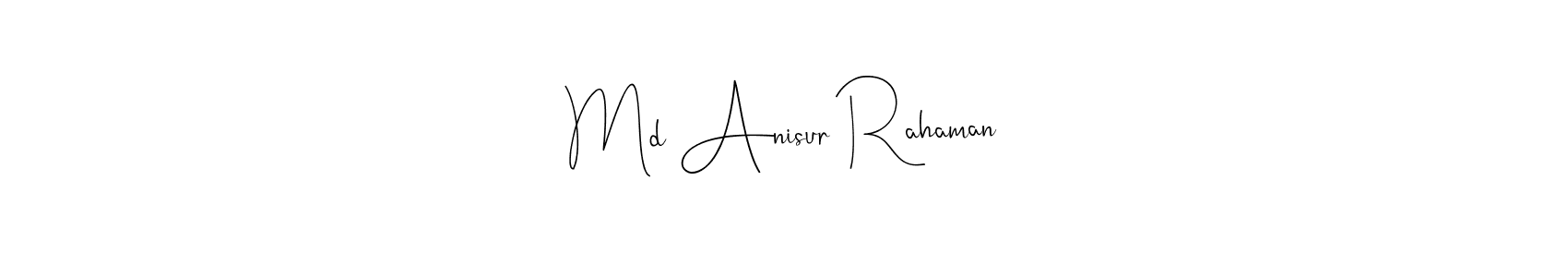 You should practise on your own different ways (Andilay-7BmLP) to write your name (Md Anisur Rahaman) in signature. don't let someone else do it for you. Md Anisur Rahaman signature style 4 images and pictures png