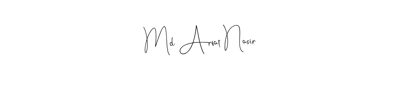 Similarly Andilay-7BmLP is the best handwritten signature design. Signature creator online .You can use it as an online autograph creator for name Md Arfat Nasir. Md Arfat Nasir signature style 4 images and pictures png