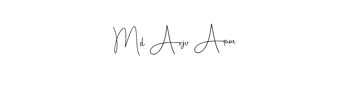 Make a beautiful signature design for name Md Arju Alam. With this signature (Andilay-7BmLP) style, you can create a handwritten signature for free. Md Arju Alam signature style 4 images and pictures png