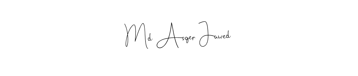 Create a beautiful signature design for name Md Asger Jawed. With this signature (Andilay-7BmLP) fonts, you can make a handwritten signature for free. Md Asger Jawed signature style 4 images and pictures png