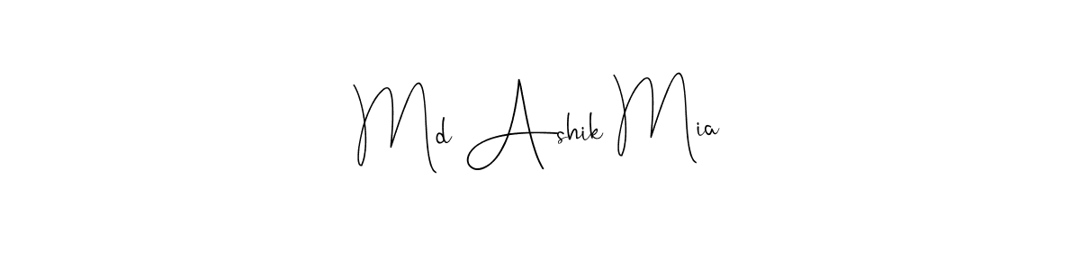It looks lik you need a new signature style for name Md Ashik Mia. Design unique handwritten (Andilay-7BmLP) signature with our free signature maker in just a few clicks. Md Ashik Mia signature style 4 images and pictures png