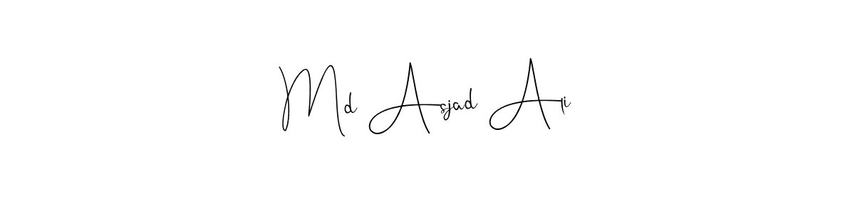 Here are the top 10 professional signature styles for the name Md Asjad Ali. These are the best autograph styles you can use for your name. Md Asjad Ali signature style 4 images and pictures png