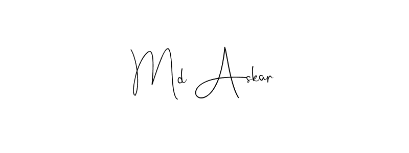 Similarly Andilay-7BmLP is the best handwritten signature design. Signature creator online .You can use it as an online autograph creator for name Md Askar. Md Askar signature style 4 images and pictures png