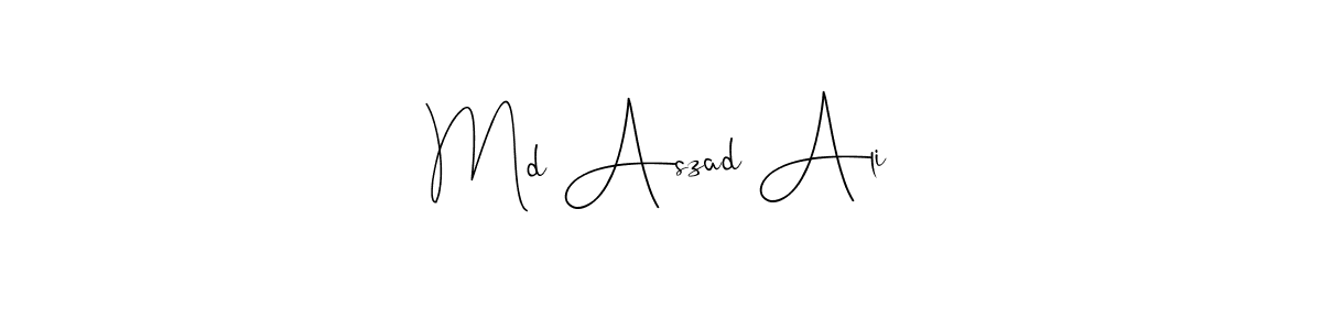 It looks lik you need a new signature style for name Md Aszad Ali. Design unique handwritten (Andilay-7BmLP) signature with our free signature maker in just a few clicks. Md Aszad Ali signature style 4 images and pictures png