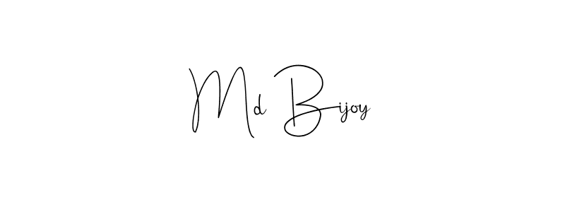 Make a beautiful signature design for name Md Bijoy. With this signature (Andilay-7BmLP) style, you can create a handwritten signature for free. Md Bijoy signature style 4 images and pictures png