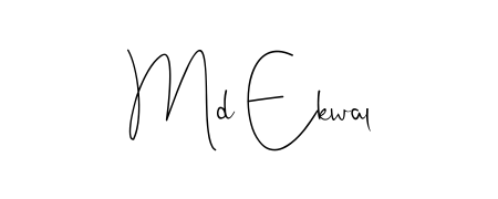 Discover the perfect balance of readability and style for Md Ekwal with Andilay-7BmLP font. Create your dream signature today. Md Ekwal signature style 4 images and pictures png