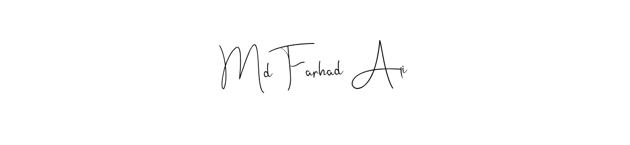 How to Draw Md Farhad Ali signature style? Andilay-7BmLP is a latest design signature styles for name Md Farhad Ali. Md Farhad Ali signature style 4 images and pictures png