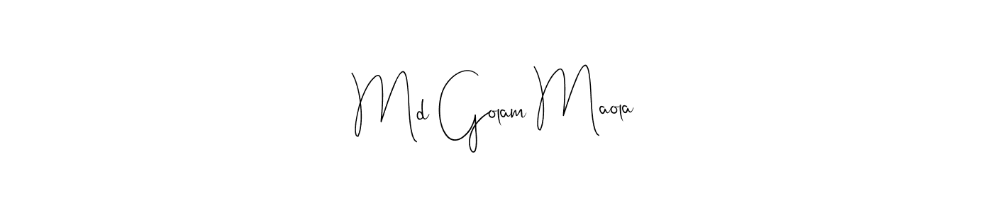 Use a signature maker to create a handwritten signature online. With this signature software, you can design (Andilay-7BmLP) your own signature for name Md Golam Maola. Md Golam Maola signature style 4 images and pictures png