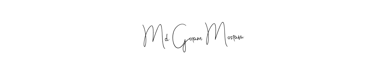 Use a signature maker to create a handwritten signature online. With this signature software, you can design (Andilay-7BmLP) your own signature for name Md Golam Mostafa. Md Golam Mostafa signature style 4 images and pictures png