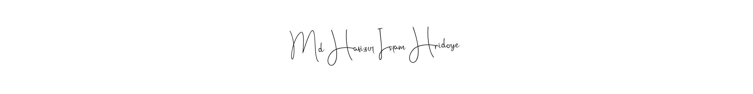 Design your own signature with our free online signature maker. With this signature software, you can create a handwritten (Andilay-7BmLP) signature for name Md Hafizul Islam Hridoye. Md Hafizul Islam Hridoye signature style 4 images and pictures png