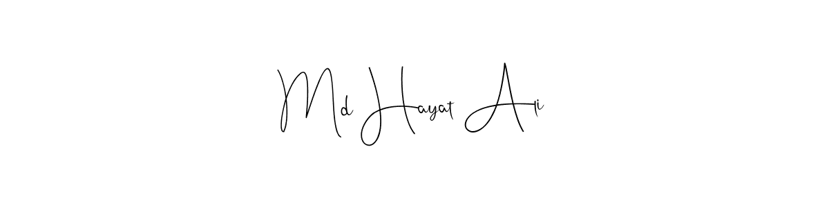 How to make Md Hayat Ali signature? Andilay-7BmLP is a professional autograph style. Create handwritten signature for Md Hayat Ali name. Md Hayat Ali signature style 4 images and pictures png