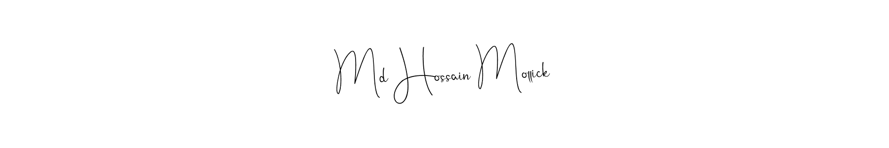 Make a beautiful signature design for name Md Hossain Mollick. With this signature (Andilay-7BmLP) style, you can create a handwritten signature for free. Md Hossain Mollick signature style 4 images and pictures png