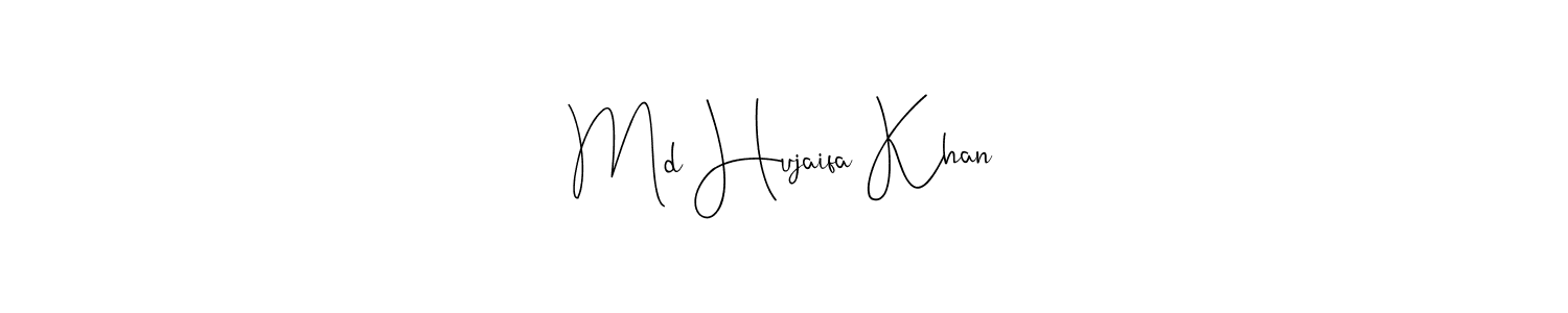 The best way (Andilay-7BmLP) to make a short signature is to pick only two or three words in your name. The name Md Hujaifa Khan include a total of six letters. For converting this name. Md Hujaifa Khan signature style 4 images and pictures png