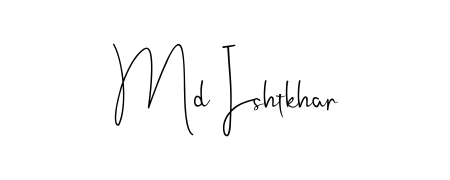 Generate high-definition signature styles for Md Ishtkhar. The Andilay-7BmLP typeface ensures crisp legibility and sophisticated design. Md Ishtkhar signature style 4 images and pictures png
