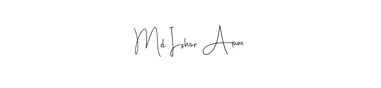 Also we have Md Izhar Alam name is the best signature style. Create professional handwritten signature collection using Andilay-7BmLP autograph style. Md Izhar Alam signature style 4 images and pictures png