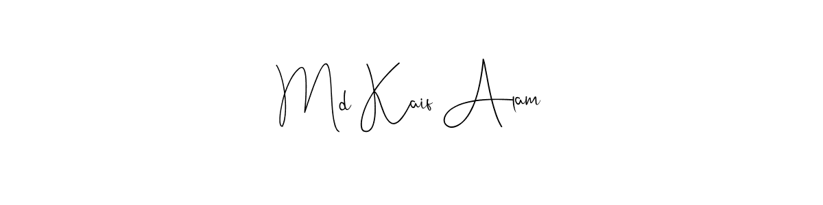 Design your own signature with our free online signature maker. With this signature software, you can create a handwritten (Andilay-7BmLP) signature for name Md Kaif Alam. Md Kaif Alam signature style 4 images and pictures png