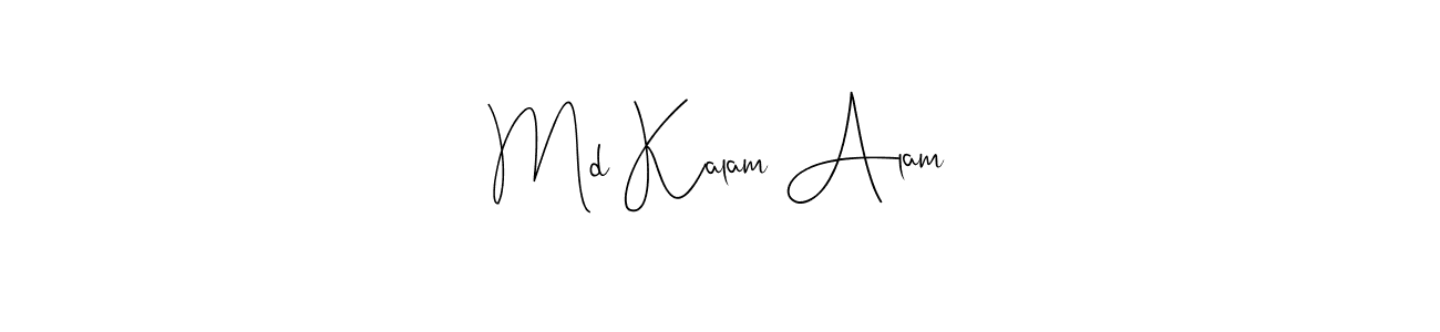 Also we have Md Kalam Alam name is the best signature style. Create professional handwritten signature collection using Andilay-7BmLP autograph style. Md Kalam Alam signature style 4 images and pictures png