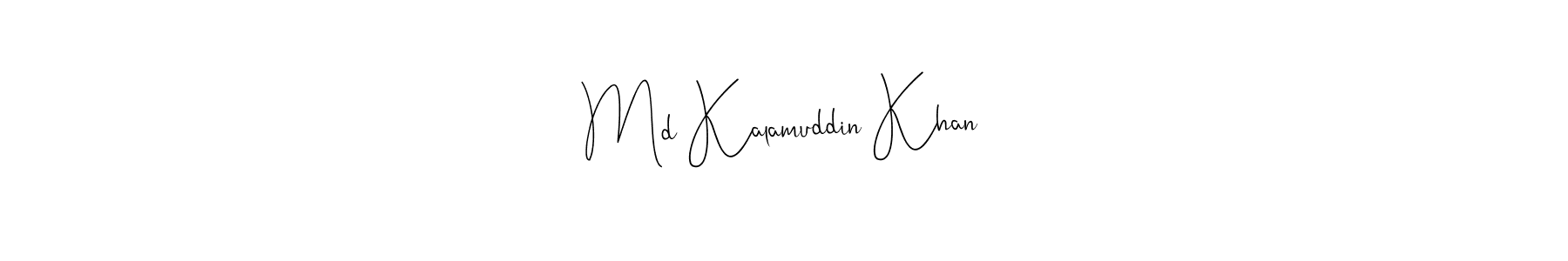 Create a beautiful signature design for name Md Kalamuddin Khan. With this signature (Andilay-7BmLP) fonts, you can make a handwritten signature for free. Md Kalamuddin Khan signature style 4 images and pictures png