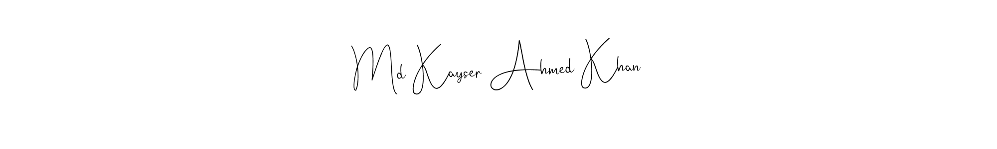 How to make Md Kayser Ahmed Khan signature? Andilay-7BmLP is a professional autograph style. Create handwritten signature for Md Kayser Ahmed Khan name. Md Kayser Ahmed Khan signature style 4 images and pictures png