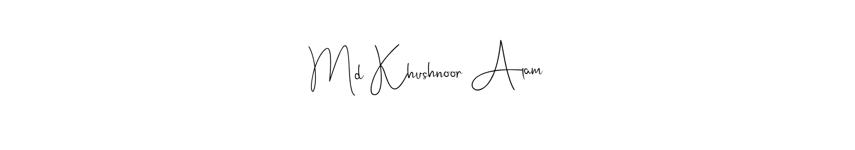 Here are the top 10 professional signature styles for the name Md Khushnoor Alam. These are the best autograph styles you can use for your name. Md Khushnoor Alam signature style 4 images and pictures png
