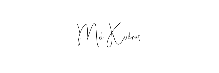 Design your own signature with our free online signature maker. With this signature software, you can create a handwritten (Andilay-7BmLP) signature for name Md Kudrat. Md Kudrat signature style 4 images and pictures png