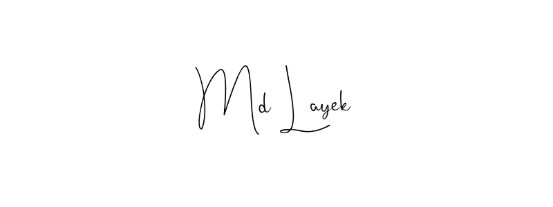 if you are searching for the best signature style for your name Md Layek. so please give up your signature search. here we have designed multiple signature styles  using Andilay-7BmLP. Md Layek signature style 4 images and pictures png