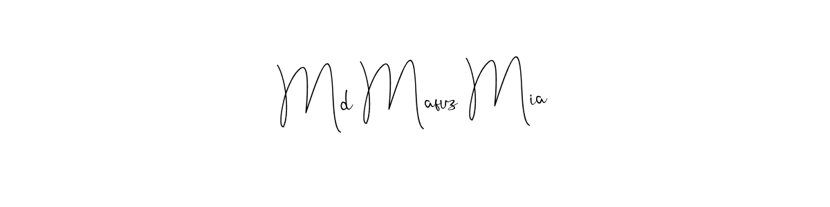 This is the best signature style for the Md Mafuz Mia name. Also you like these signature font (Andilay-7BmLP). Mix name signature. Md Mafuz Mia signature style 4 images and pictures png