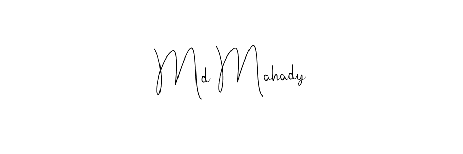 if you are searching for the best signature style for your name Md Mahady. so please give up your signature search. here we have designed multiple signature styles  using Andilay-7BmLP. Md Mahady signature style 4 images and pictures png