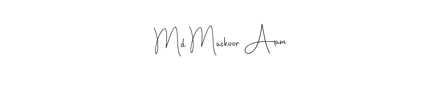 if you are searching for the best signature style for your name Md Maskoor Alam. so please give up your signature search. here we have designed multiple signature styles  using Andilay-7BmLP. Md Maskoor Alam signature style 4 images and pictures png