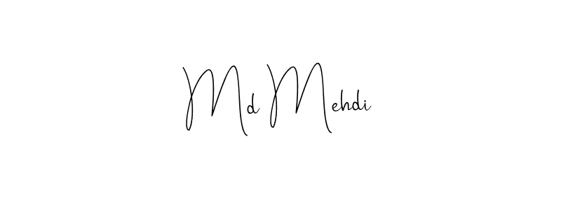 Design your own signature with our free online signature maker. With this signature software, you can create a handwritten (Andilay-7BmLP) signature for name Md Mehdi. Md Mehdi signature style 4 images and pictures png