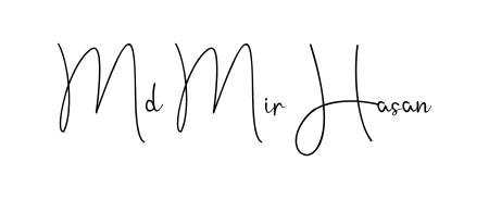 A modern signature idea for name Md Mir Hasan using Andilay-7BmLP font. Clean strokes and elegant curves make it stand out instantly. Md Mir Hasan signature style 4 images and pictures png