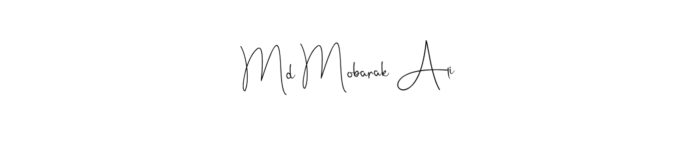 You should practise on your own different ways (Andilay-7BmLP) to write your name (Md Mobarak Ali) in signature. don't let someone else do it for you. Md Mobarak Ali signature style 4 images and pictures png