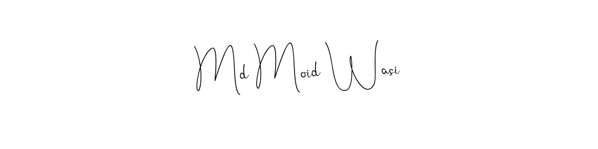 Use a signature maker to create a handwritten signature online. With this signature software, you can design (Andilay-7BmLP) your own signature for name Md Moid Wasi. Md Moid Wasi signature style 4 images and pictures png