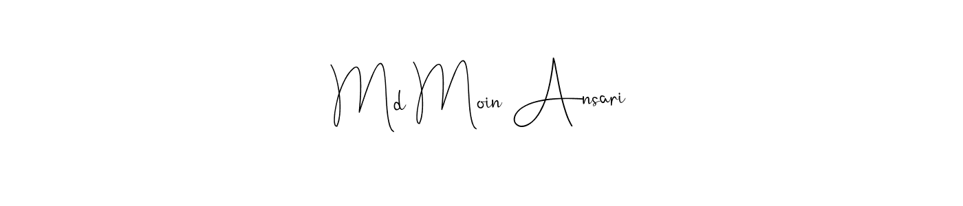 This is the best signature style for the Md Moin Ansari name. Also you like these signature font (Andilay-7BmLP). Mix name signature. Md Moin Ansari signature style 4 images and pictures png